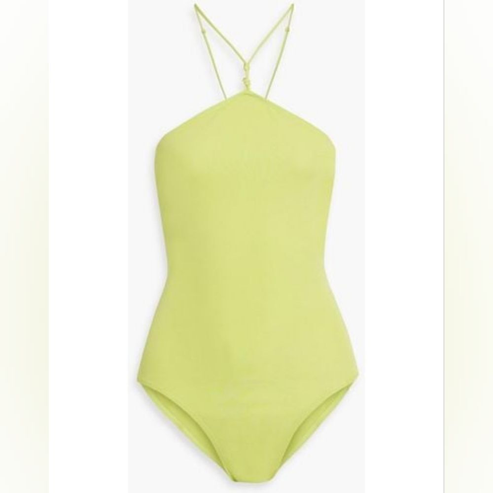 NWT Frame Delicate Knot Bodysuit in Flash Lime